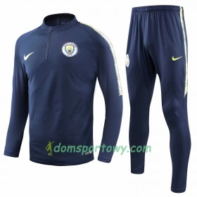 Manchester City Komplet Bluzy Treningowe Ciemno Niebieski 2018-2019